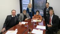 Members of Scientific Advisory Committee in meeting with Prof. Fanny Cheung, Pro-Vice-Chancellor/Vice-President (3rd from right)